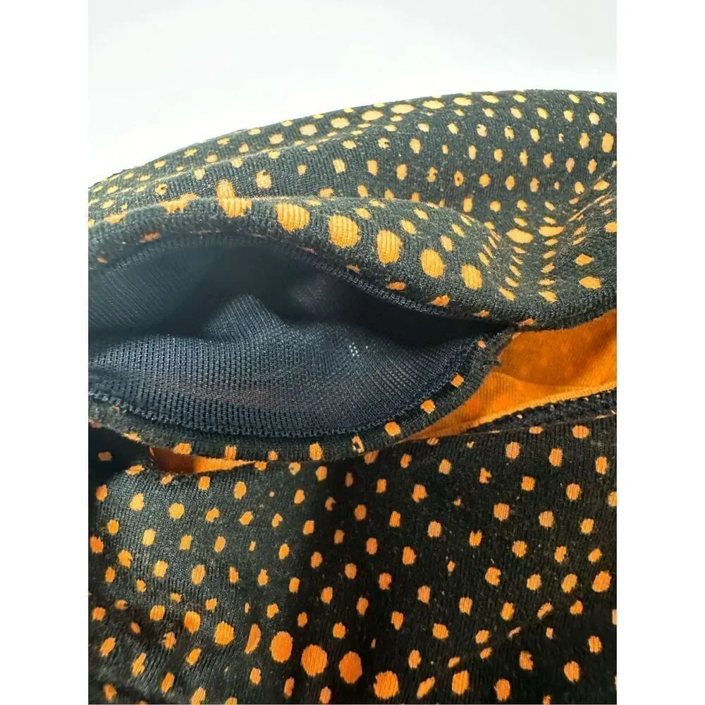 Nike Women's Dri Fit Epic Run Printed Capri Black/Orange Size M